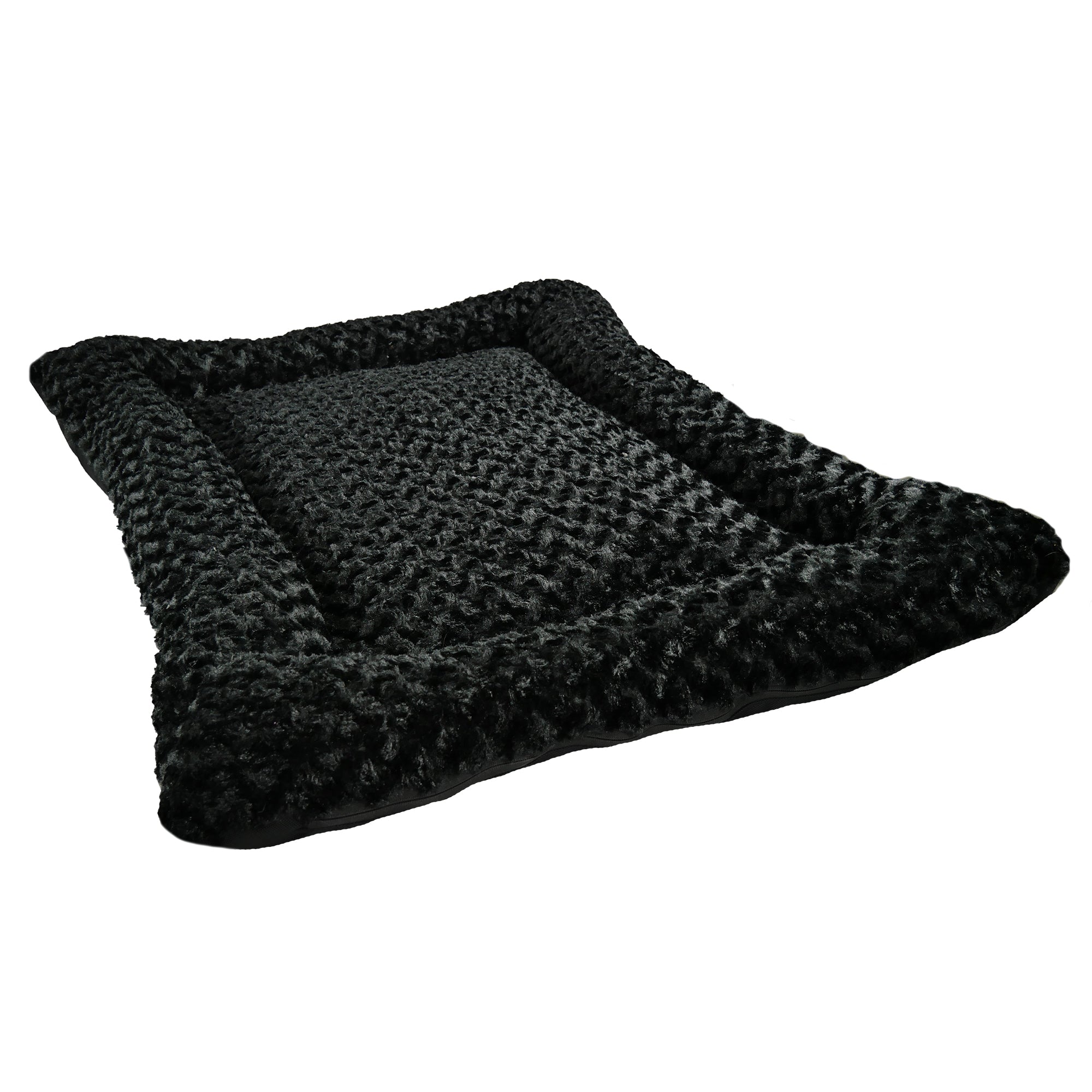 Dog Bed - Rectangle Bolstered Furvana™ 'Cloud'