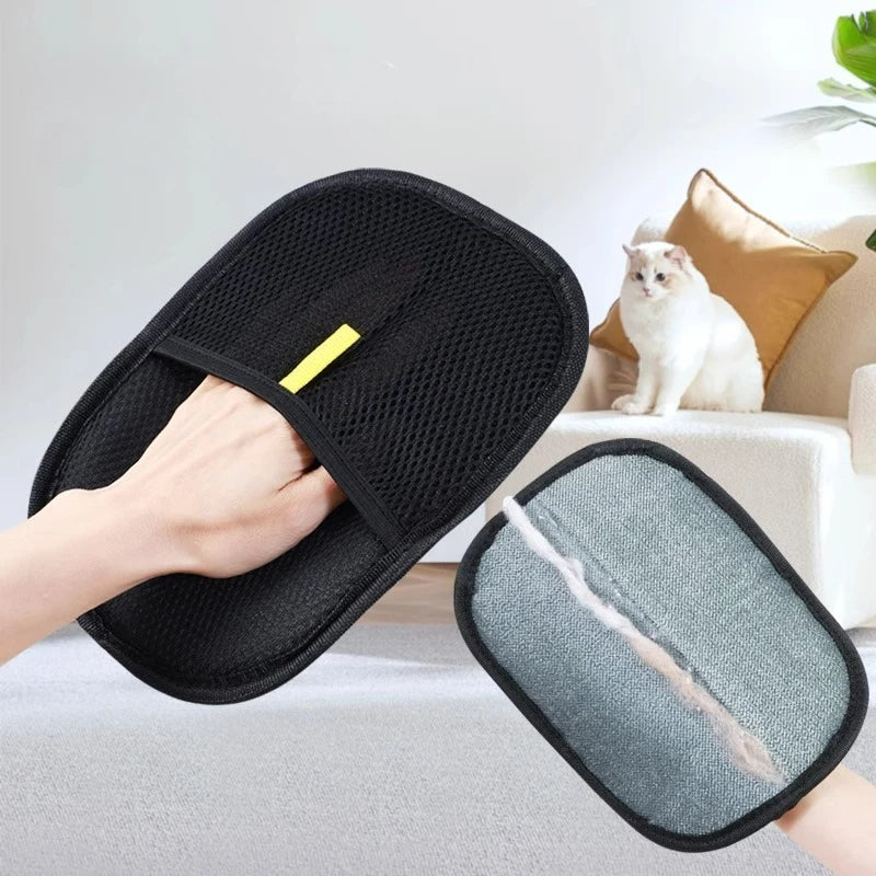 Pet Hair Remover Gloves – Washable & Reusable for Dogs, Cats, Clothes & Furniture