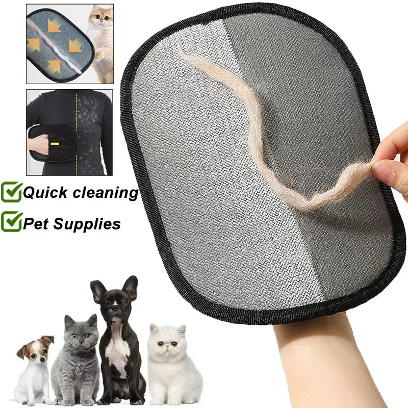 Pet Hair Remover Gloves – Washable & Reusable for Dogs, Cats, Clothes & Furniture