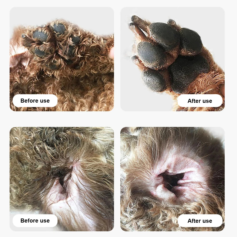Electric Dog Hair Trimmer for Foot Hair that helps with Grooming.
