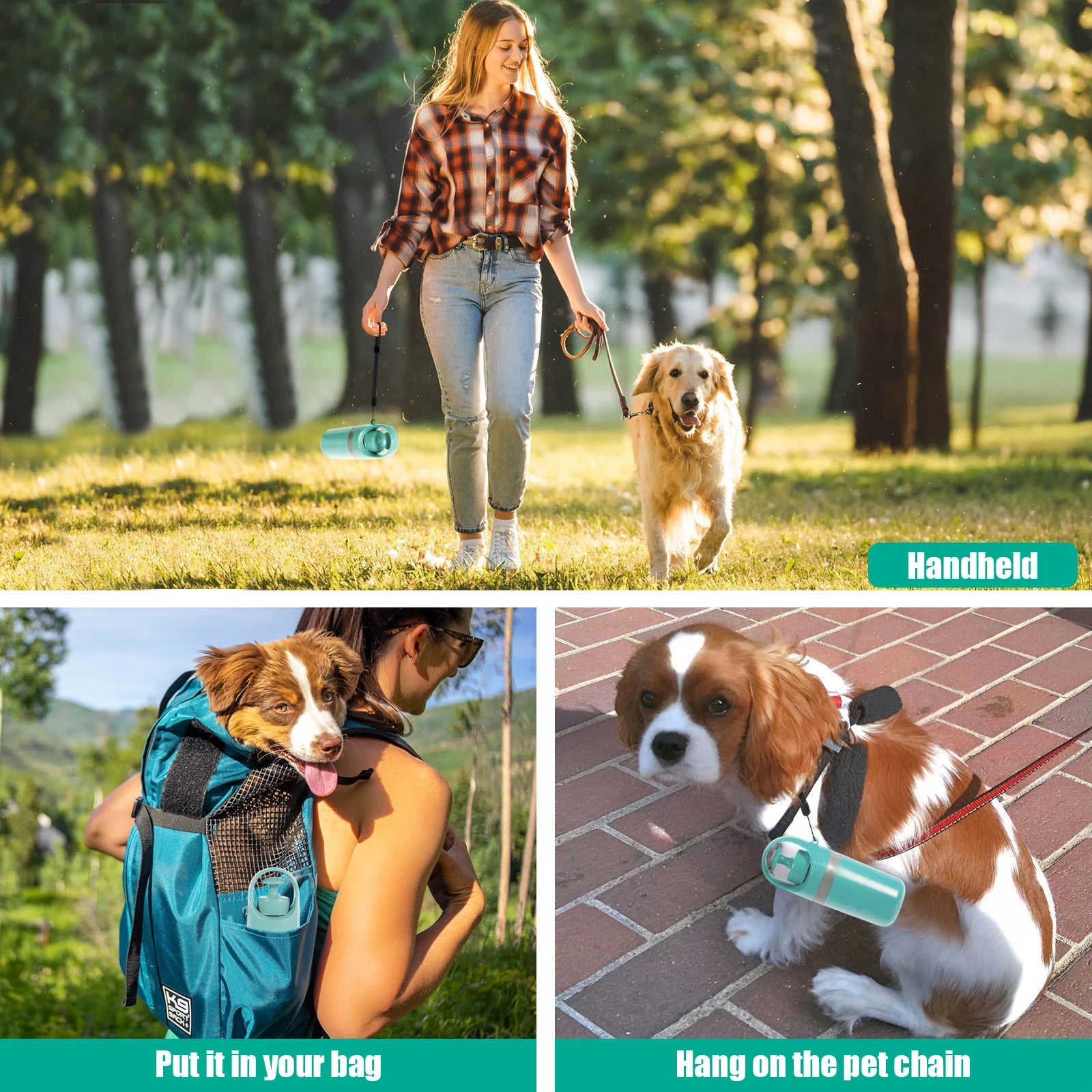 Portable outdoor pet waste claw for easy, hands-free cleanup and disposal into a bag.