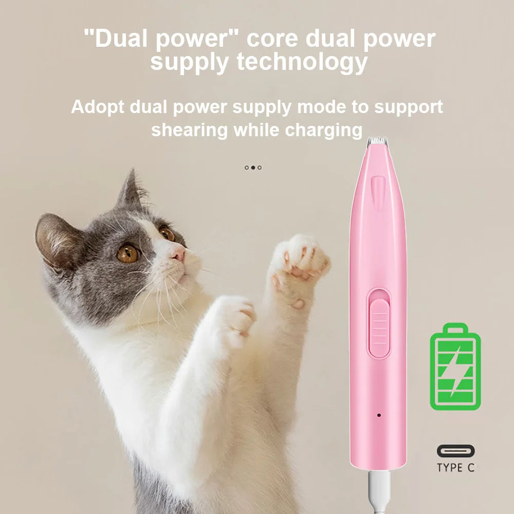 Electric Dog Hair Trimmer for Foot Hair that helps with Grooming.