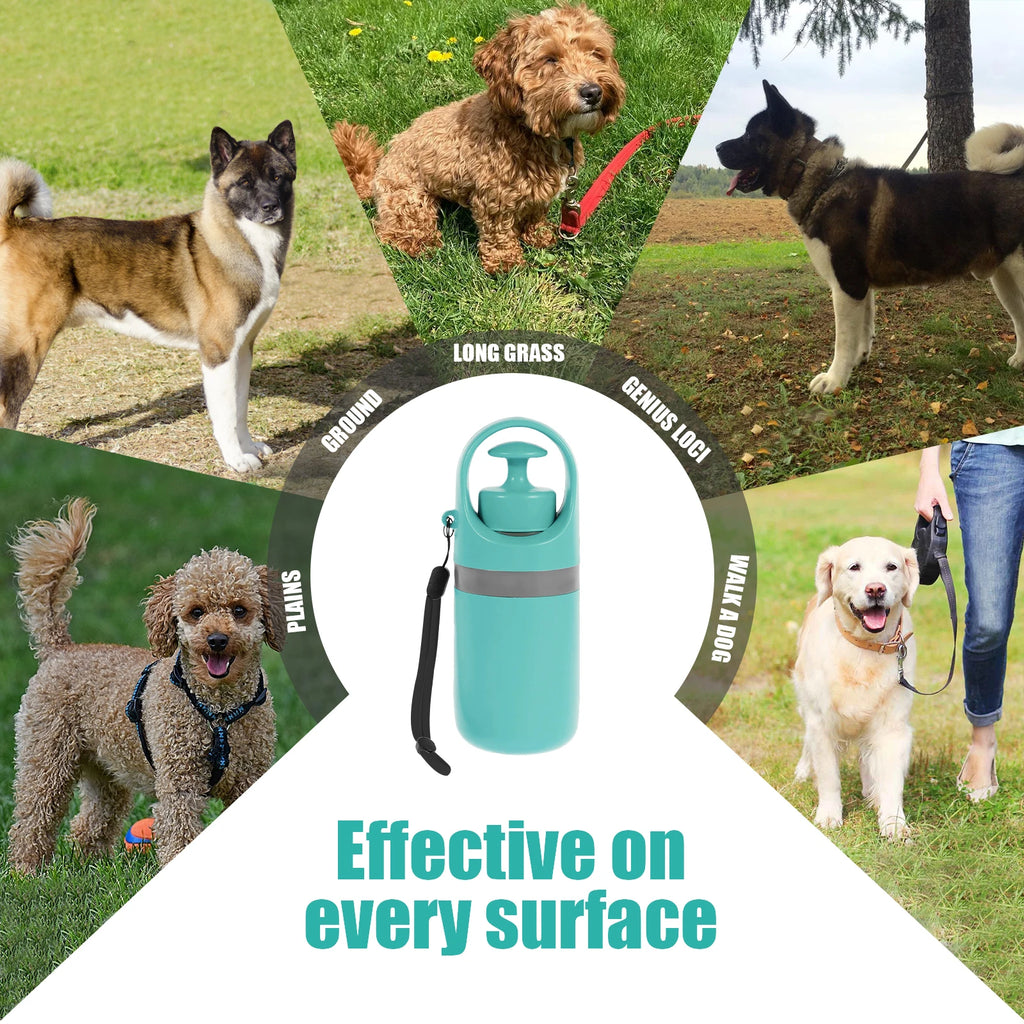 Portable outdoor pet waste claw for easy, hands-free cleanup and disposal into a bag.