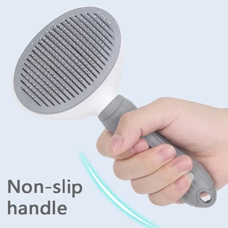 Self-Cleaning Pet Grooming Brush for Dogs and Cats