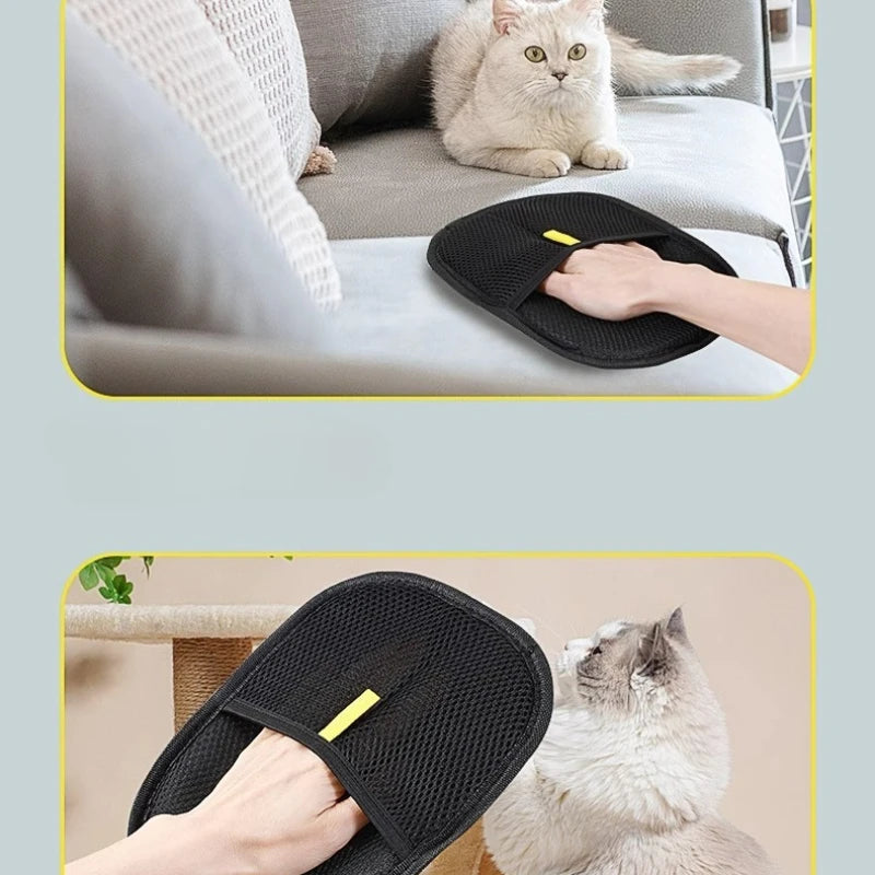 Pet Hair Remover Gloves – Washable & Reusable for Dogs, Cats, Clothes & Furniture