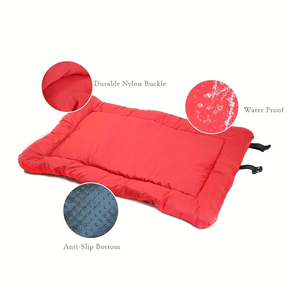 Waterproof, Washable, Anti-Slip Pet Bed Cushion for Indoor/Outdoor Use